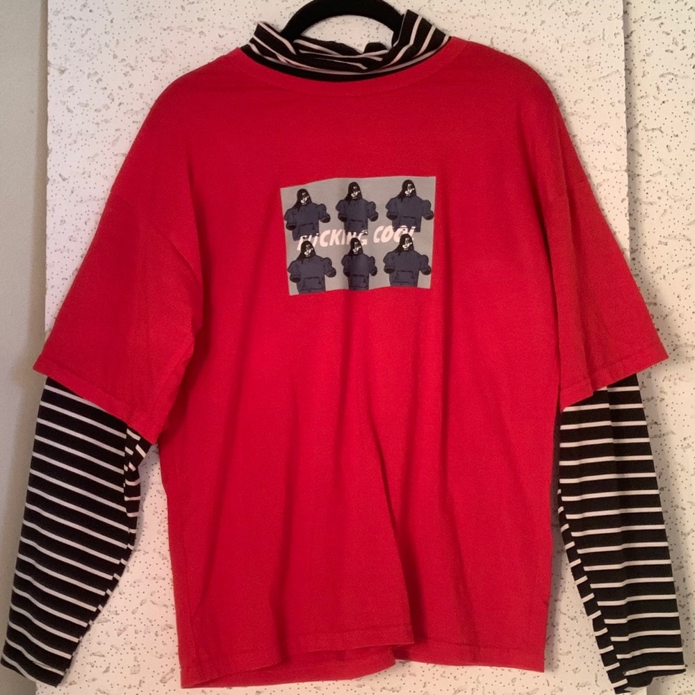 F***ing Cool Graphic Red Shirt M - Picture 1 of 4